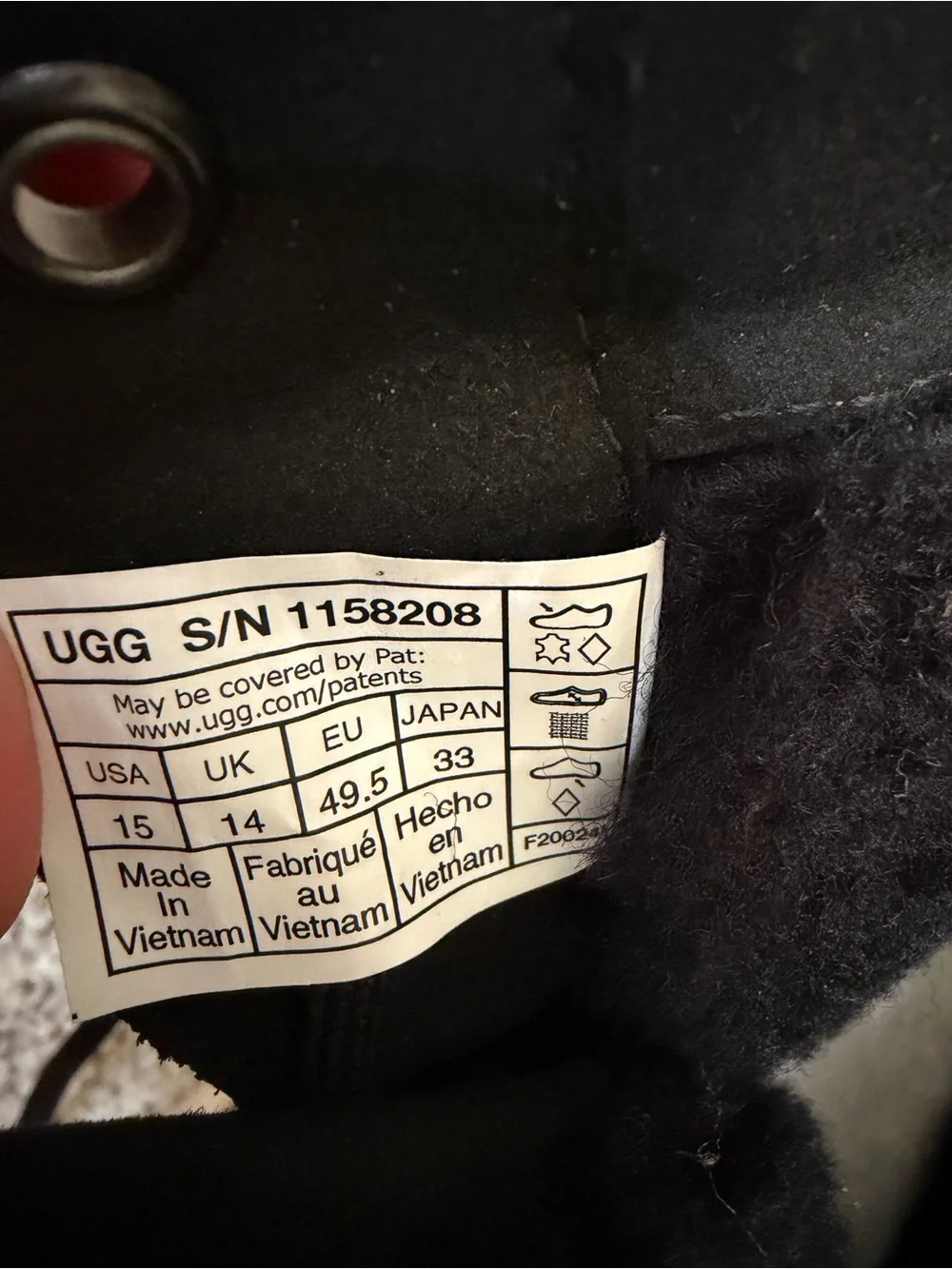 UGG Neumel High Weather Hybrid Boots Men’s 15 Black Birch Waterproof 1158208